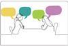 Women having a conversation