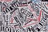 A collection of newspaper headlines from 2020 during the Covid virus outbreak
