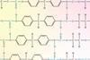 A chemical structure of a polymer showing cross-chain bonds