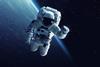 An image showing an astronaut in space