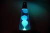 picture of a blue lava lamp