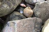 Photo of a selection of different sized rocks 
