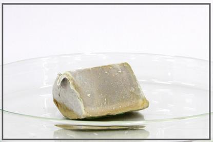A sample of sodium in a dish